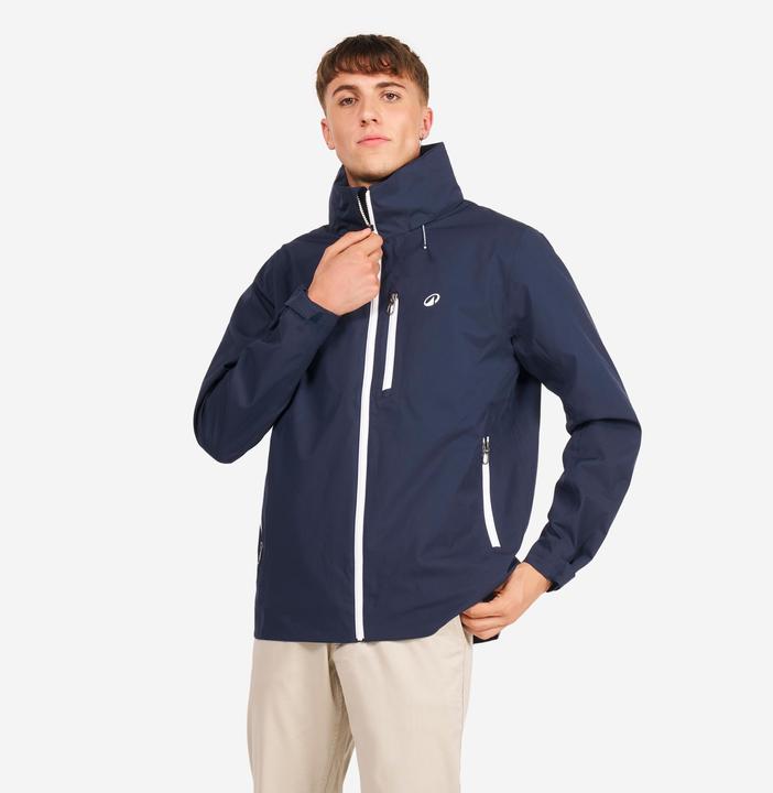 Produktbild Tribord Regenjacke Segeln Herren wasserdicht Sailing 300 marineblau/weiss (L)