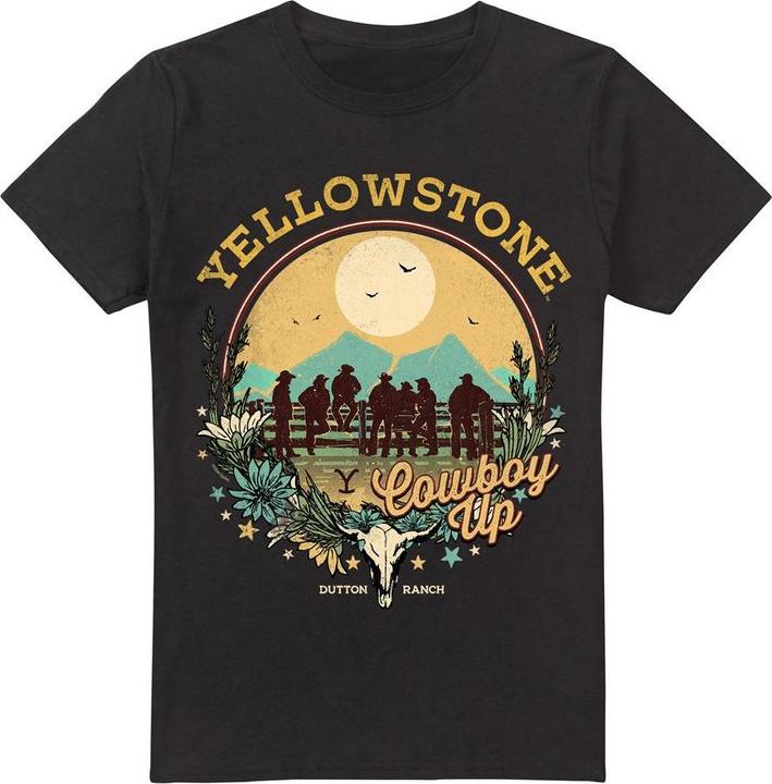 Actual product image Yellowstone Mens Cowboy Up T-Shirt (S)