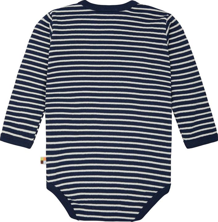 Actual product image loud + proud Wrap-around body long sleeve striped with rib (80)