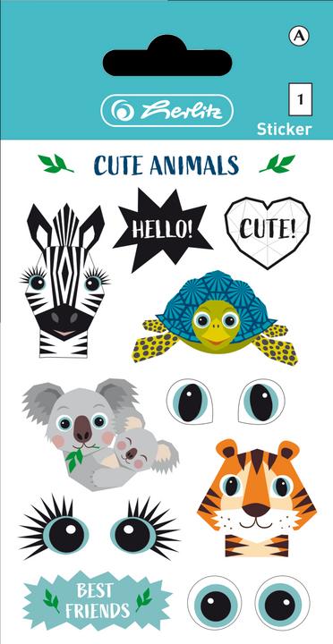 Actual product image Herlitz Foil sticker Cute Animals FSC