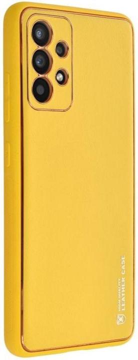 Image du produit OEM Back panel cover LEATHER case for SAMSUNG S24 Plus yellow (Samsung Galaxy S24+)