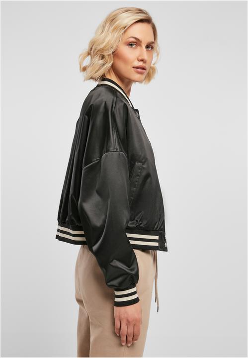 Actual product image Urban Classics College jacket Ladies Short Oversized Satin - 100945 (S)