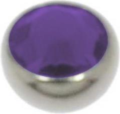 Produktbild Bijouteria 1.2mm Titan Piercingteil (Swarovski Kristall, Titan)