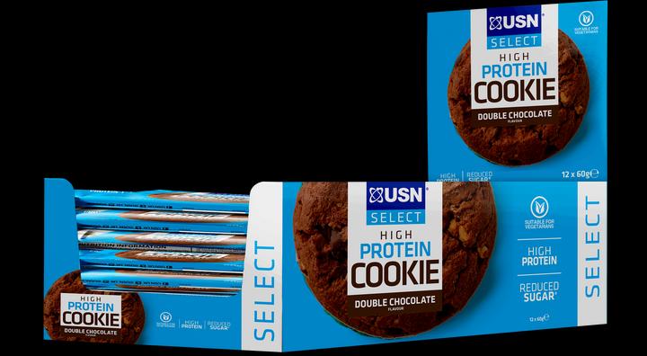 Actual product image USN Select Protein Cookie (Double chocolate, 12 pcs., 720 g)