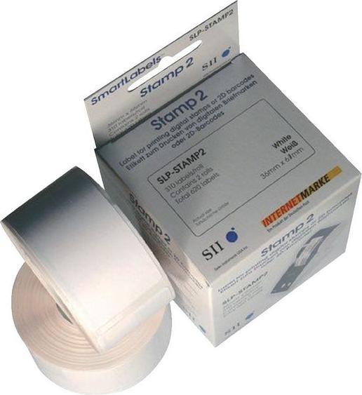 Produktbild Seiko SLP-Stamp 2 Briefmarkenetiketten mit Logo, 2 Rollen à 310 Etiketten