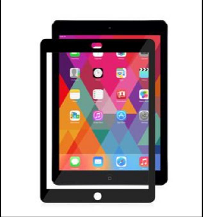 Image du produit Moshi Film de protection iVisor XT pour iPad Air/ iPad 9.7" Cadre noir (1 pièce(s), iPad Air)