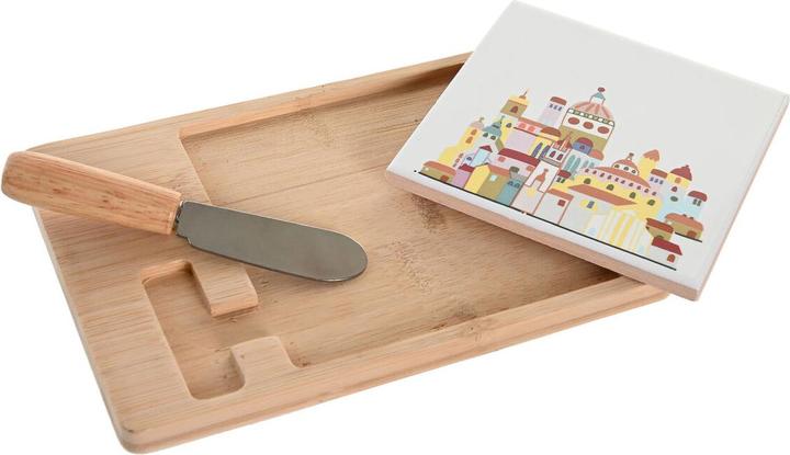DKD Home Decor Satz für Aetithächen 21,5 x 11,8 x 1,5 cm gut Haus Cottage