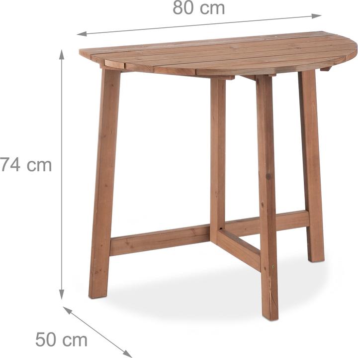 Image du produit Relaxdays Klapptisch (80 cm)