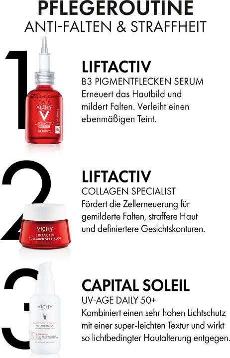 Actual product image Vichy Capital Soleil Fluid UV-AGE (Sun cream face, SPF 50+, 40 ml, 65 g)