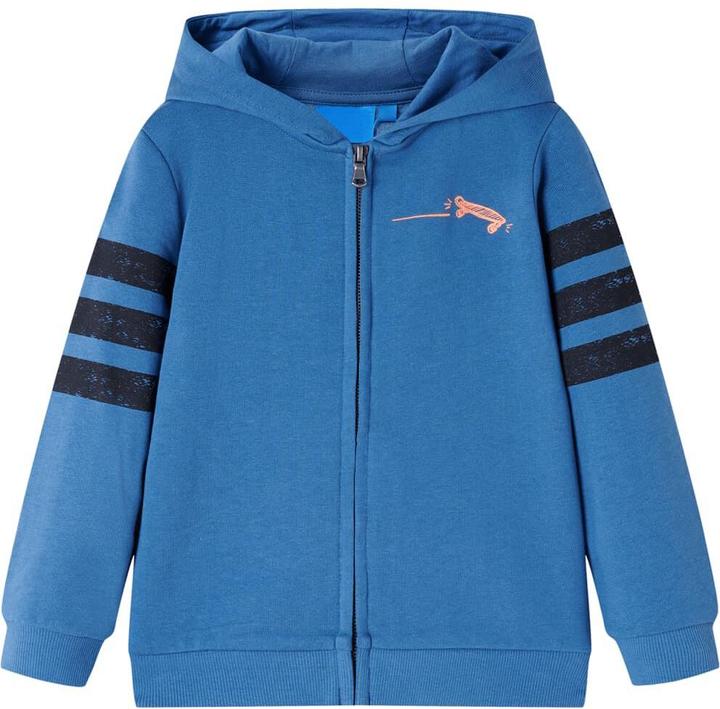 Actual product image VidaXL Children's hooded jumper blue 128,Material: 80 % cotton. 20 (128)