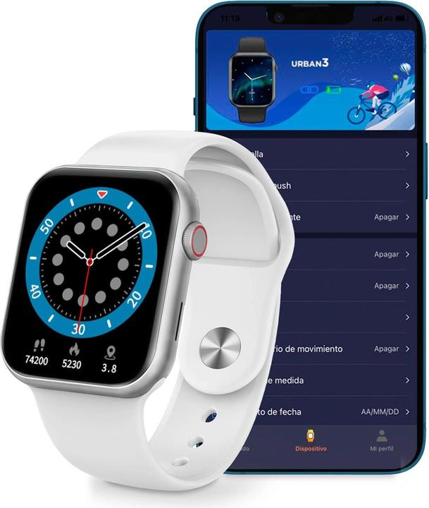 Immagine prodotto KSIX Smartwatch Urban 3 Bianco (44 mm)