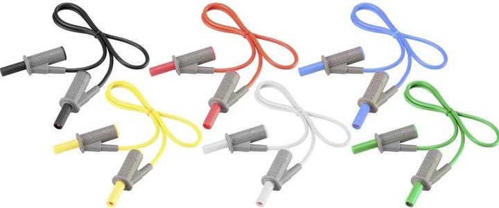 Produktbild Voltcraft Hochflexible Messleitungen SET 0.5 m 1000 V, 600 V 10 A (0.50 m)