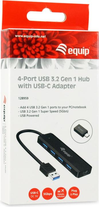 Produktbild equip USB 3.2 Gen 1 Hub (USB-A, USB-C, 5 Ports)