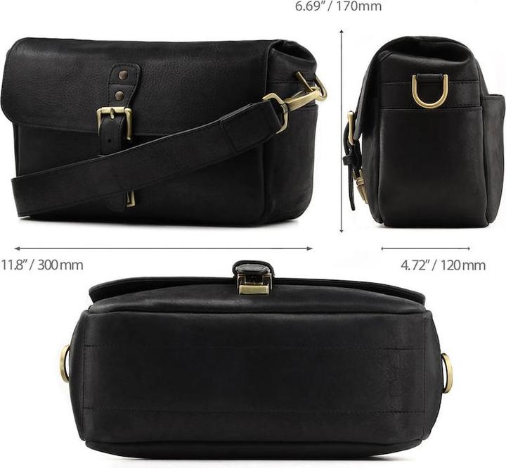 Immagine prodotto Only-Bags.Store Borsa messenger in pelle, borsa per fotocamere mirrorless, istantanee e DSLR, borsa da viaggio (Borsa a tracolla per fotocamera)