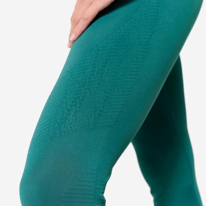 Produktbild Kimjaly Lange Leggings Yoga Zweite-Haut-Effekt hoher Bund - blaugrün (S)