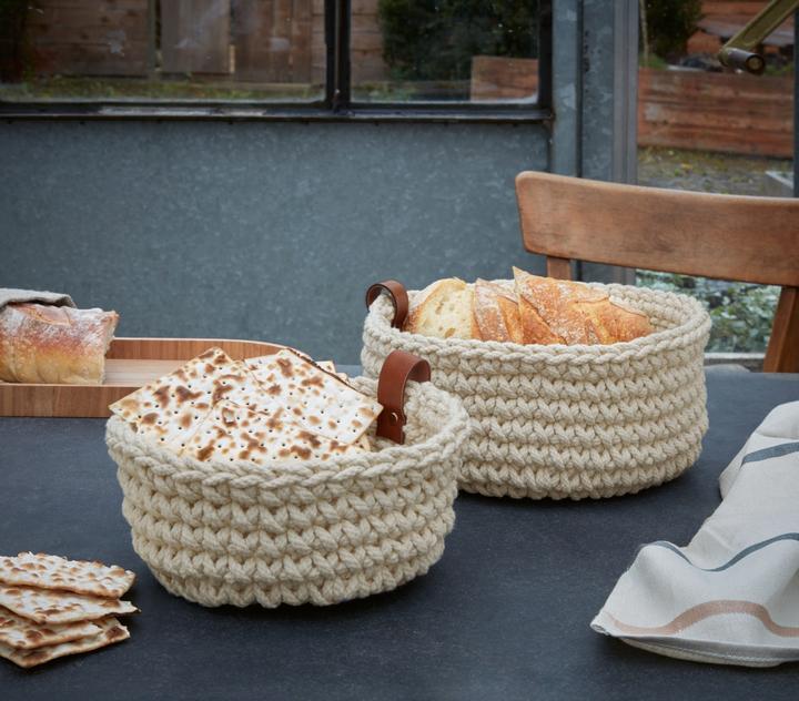 Actual product image ASA Selection ASA crochet basket S ecru 17 cm