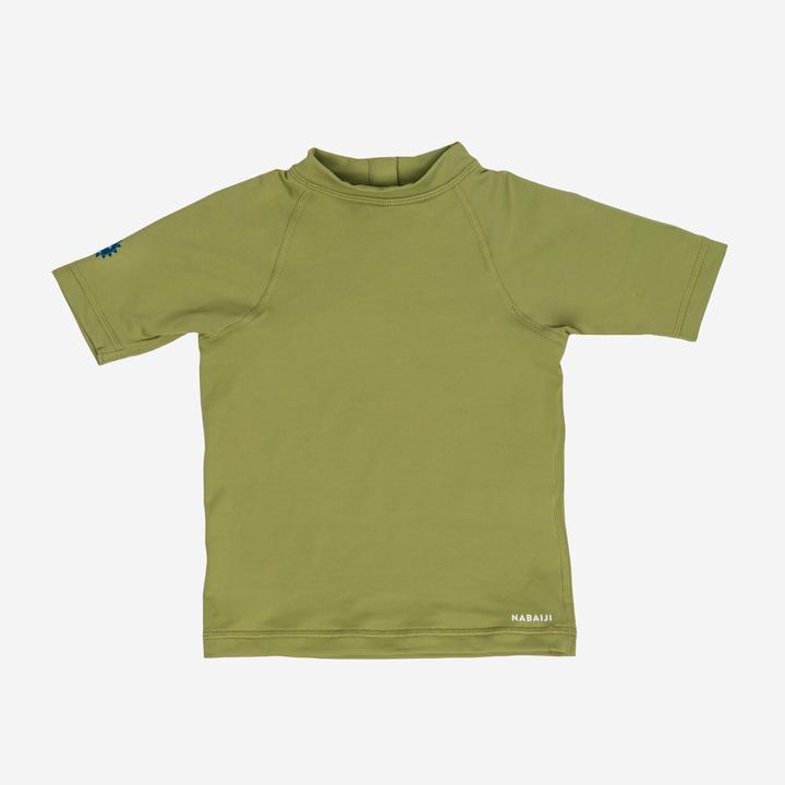 Image du produit Nabaiji Tee shirt anti UV manches courtes Bébé - Kaki (86, 85 C)