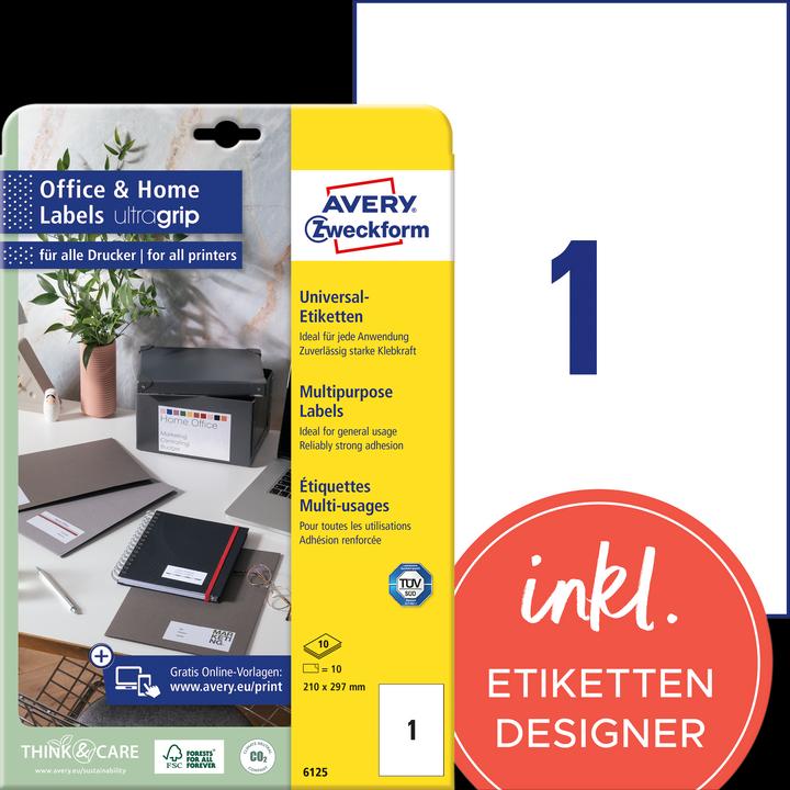 Actual product image Avery Labels, Home Office, Kleinpackung