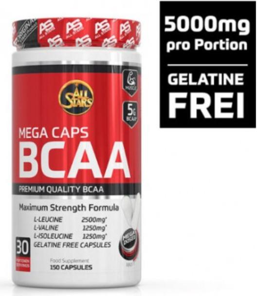 Actual product image All-Stars BCAA Mega Caps (1 Piece, Capsules, 177 g)