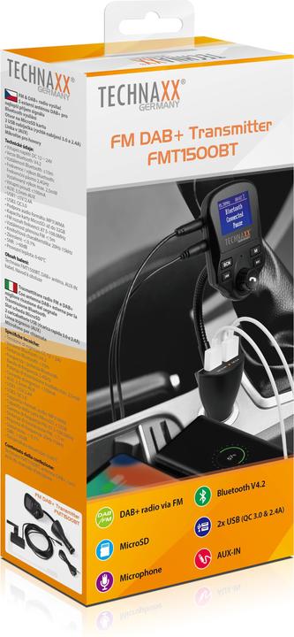 Produktbild Technaxx Fm Dab+ Transmitter Fmt1500BT