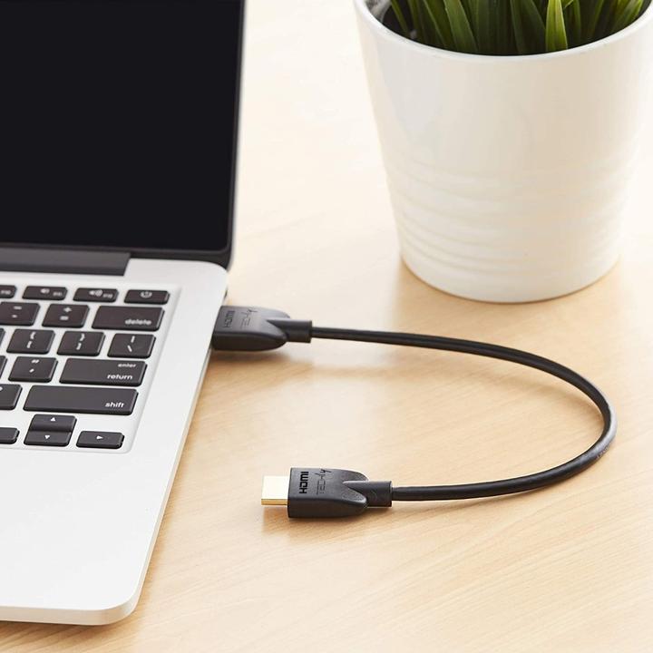 Produktbild Techly HDMI 4K 60Hz High Speed Anschlusskabel mit Ethernet schwarz 0.5m (0.50 m, HDMI)