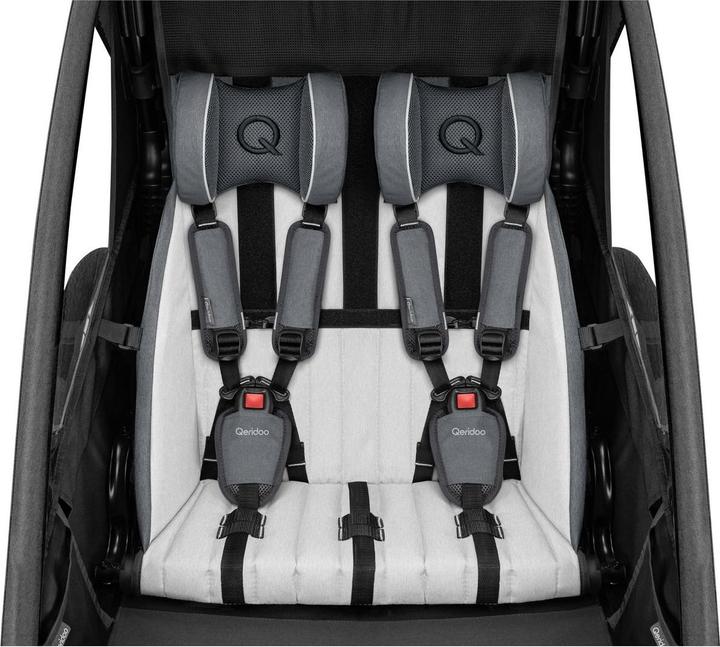 Produktbild Qeridoo Kinderfahrradanhänger Sportrex 2 Limited Edition Jeans Blue Kollektion 2023