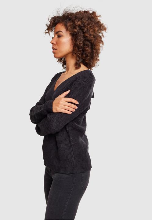 Actual product image Urban Classics Ladies Back Lace Up Sweater (XS)