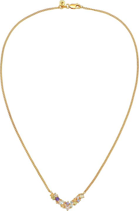 Produktbild Elli PREMIUM Halskette Mondstein Topas Amethyst 925 Silber (925 Sterling Silber vergoldet, Labradorit, Mondstein, peridot, Citrin, Amethyst, Topas, 42 cm)