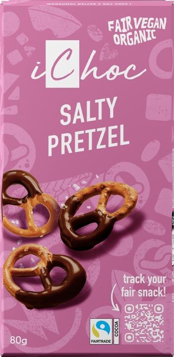 Actual product image Ichoc Salty Pretzel Organic (80 g)