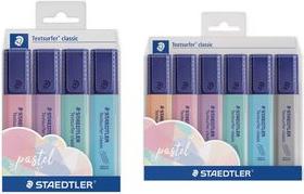 Actual product image Staedtler Highlighter Textsurfer pas. 4pcs case (light carmine, Lavender, Mint, Sky blue, 5 mm, 4 x)