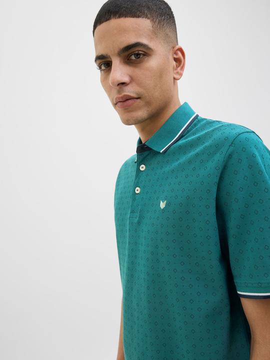 Actual product image Jack & Jones All Over Print Polokragen Poloshirt Poloshirt (L)