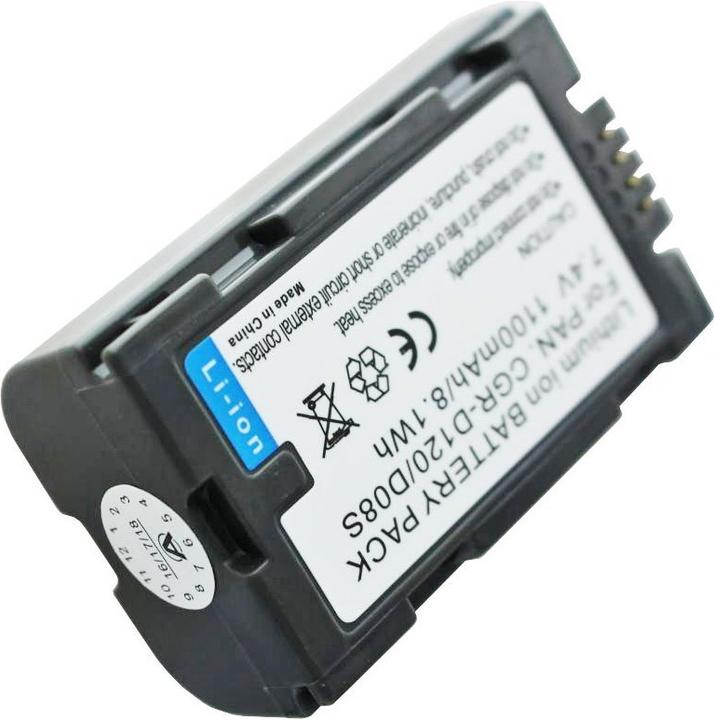 Produktbild AccuCell Akku Panasonic CGR-D120, CGR-D08, CGP-D14 (Akku)
