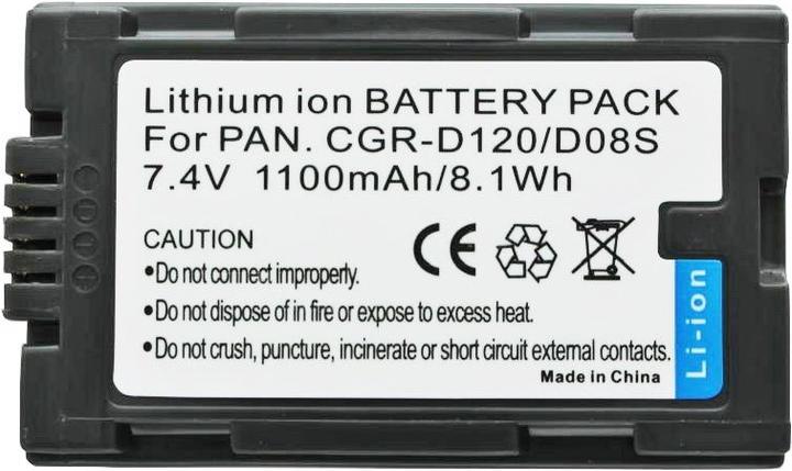 Produktbild AccuCell Akku Panasonic CGR-D120, CGR-D08, CGP-D14 (Akku)