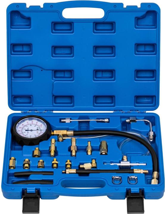 Produktbild MSW Benzindruckprüfer Kompressionstester Druckverlustprüfer Benzin 0-9,6bar 20 Teile