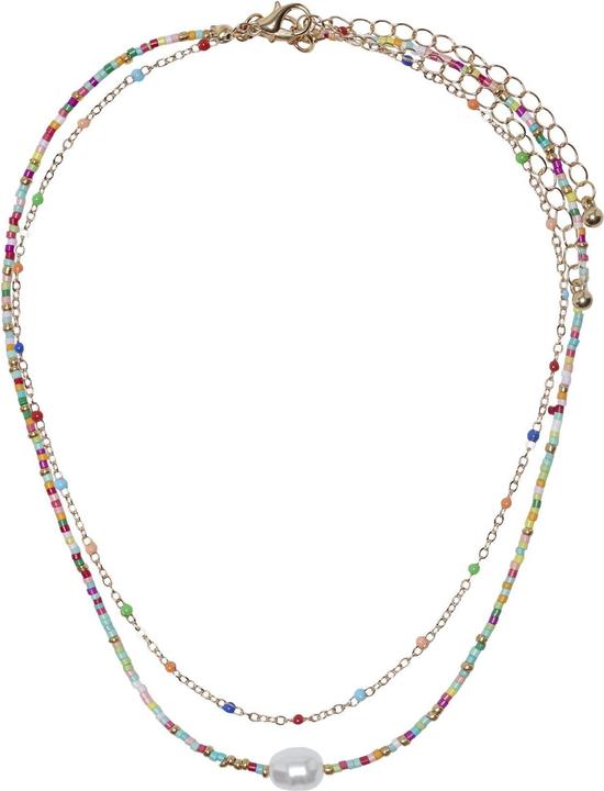 Actual product image Only 2 Pack Beads Necklace (90% Plastic, 10% iron)