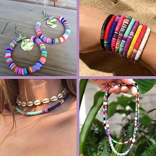 Produktbild MU Classic 3600 Stück Kinder Perlen Schmuck zum DIY Basteln