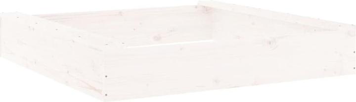 Image du produit VidaXL Sandkasten mit Sitzen Grau Quadratisch Massivholz