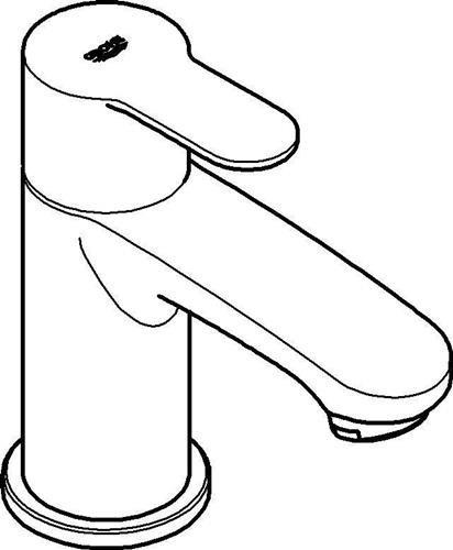 Actual product image Grohe Eurostyle Cosmopolitan pillar tap XS-Size