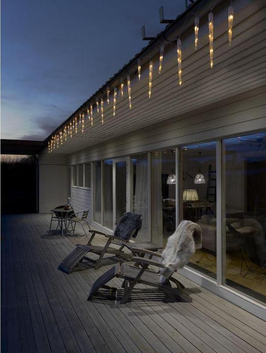 Actual product image Konstsmide LED Light Curtain Icicle (7.75 m)