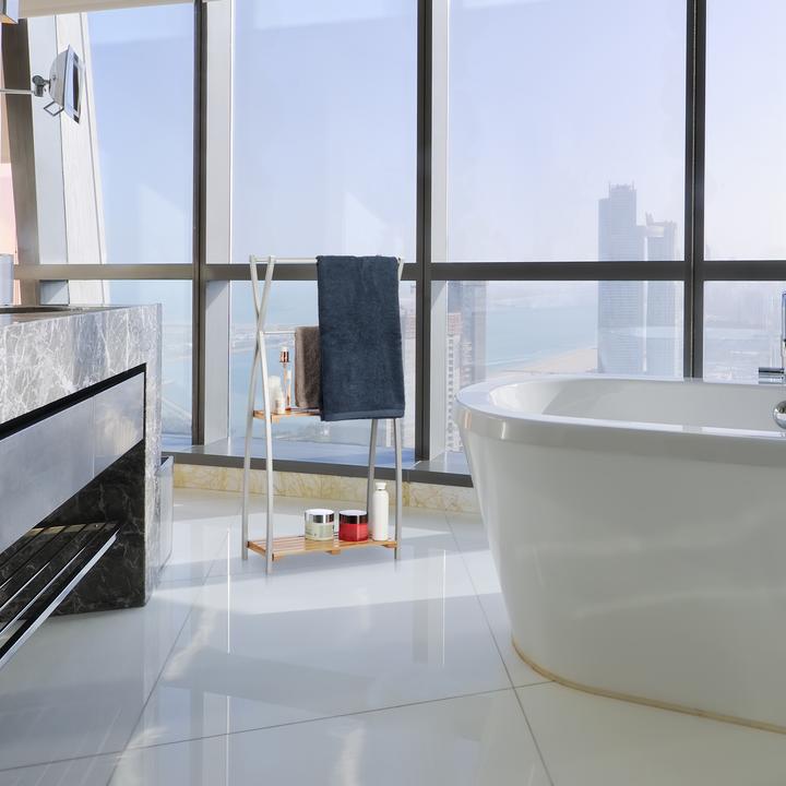 Actual product image Relaxdays Towel rail standing