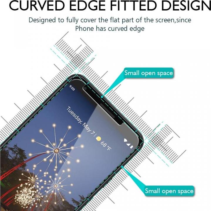 Produktbild Screenguard Google Pixel 3a XL Panzerglas Schutzfolie Case Friendly Design (1 Stück, Google Pixel 3a XL)