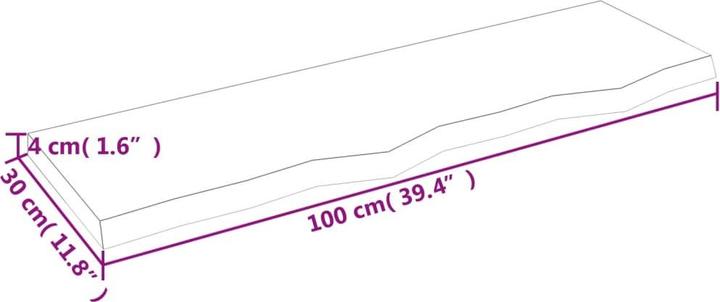Actual product image VidaXL Emerald (100 x 30 x 4 cm)