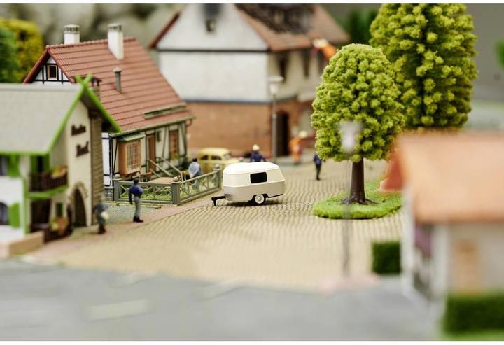 Produktbild Carson Modellsport 1:87 Wohnwagen mit Anhängerkupplung 1:87 Anhänger