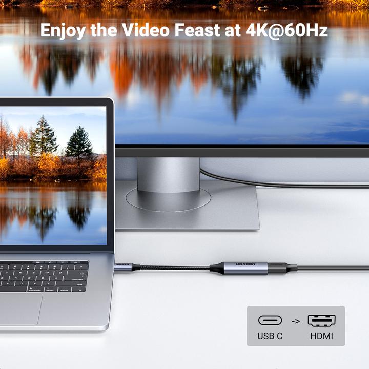 Immagine prodotto Ugreen Adattatore da USB-C a HDMI (USB-C, HDMI, 10 cm)
