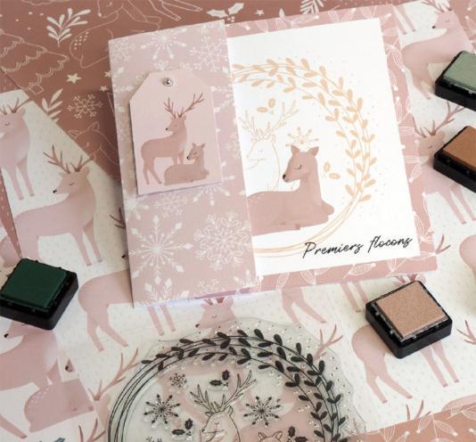 Image du produit Artemio Tampon en silicone "Snow Deers