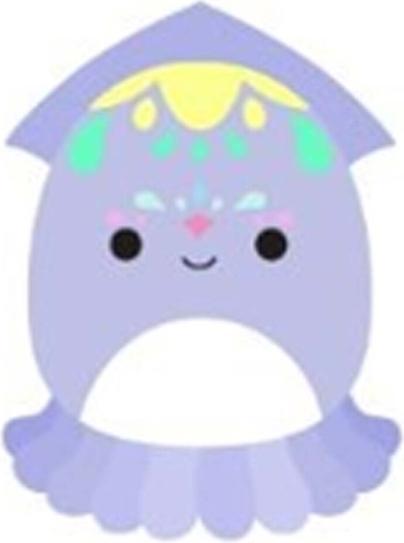 Actual product image Adopt Me Squishmallow 20 Cm - Squid (243-0007) (20 cm)