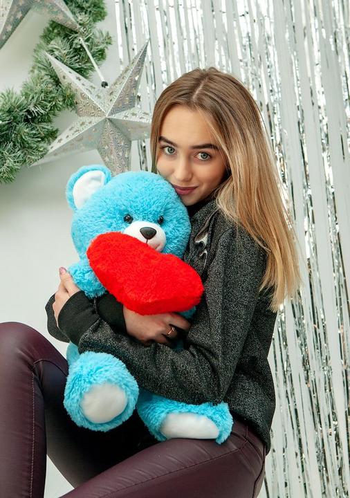 Produktbild Go Gift FRANK teddybär 50 cm blau (50 cm)