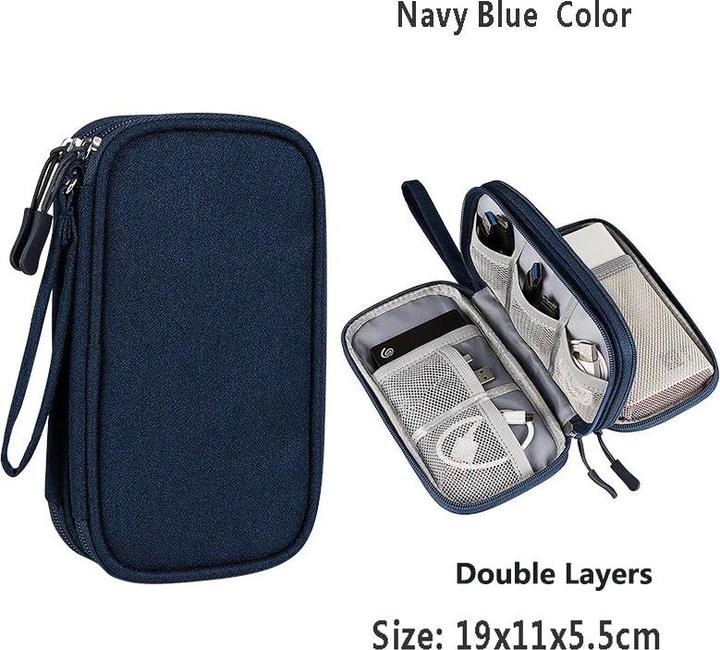 Actual product image Only-Bags.Store Cable bag, electronic bag, organiser for electronic accessories, portable cable organiser (Case)