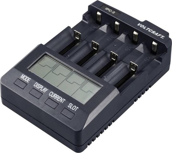 Image du produit Voltcraft Chargeur de piles rondes IPC-3 (1 pcs, 14500, 18650, CR123A, AA, Chargeurs sans batterie)