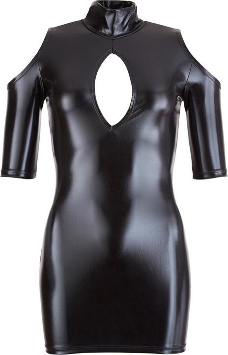 Actual product image Cottelli Collection Wetlook mini dress shoulder free (M)